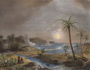 La battaglia di Martinica nel 1674, inciso da Chavane da Jean Antoine Theodore Gudin